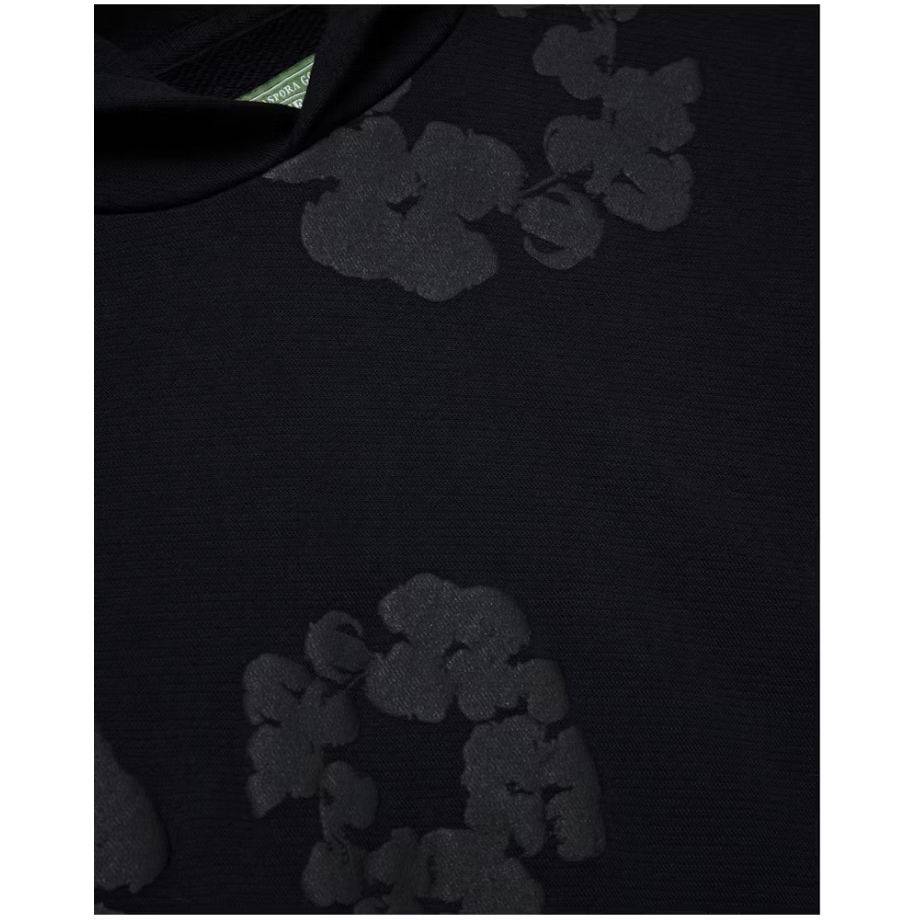 Denim Tears Cotton Wreath Hoodie Black Monochrome