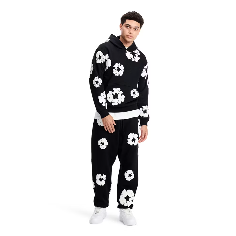 Denim Tears The Cotton Wreath Hoodie Black