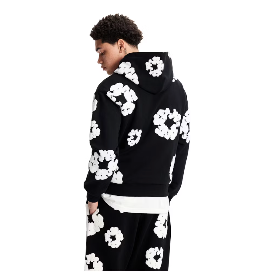 Denim Tears The Cotton Wreath Hoodie Black
