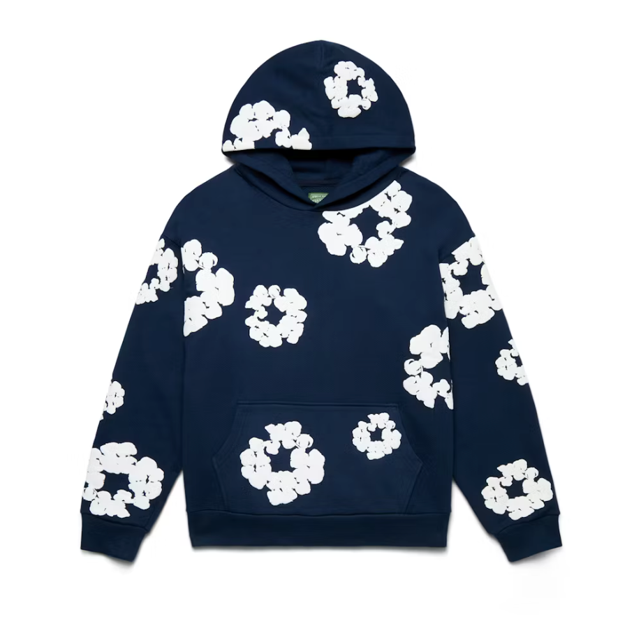 Denim Tears The Cotton Wreath Hoodie Navy