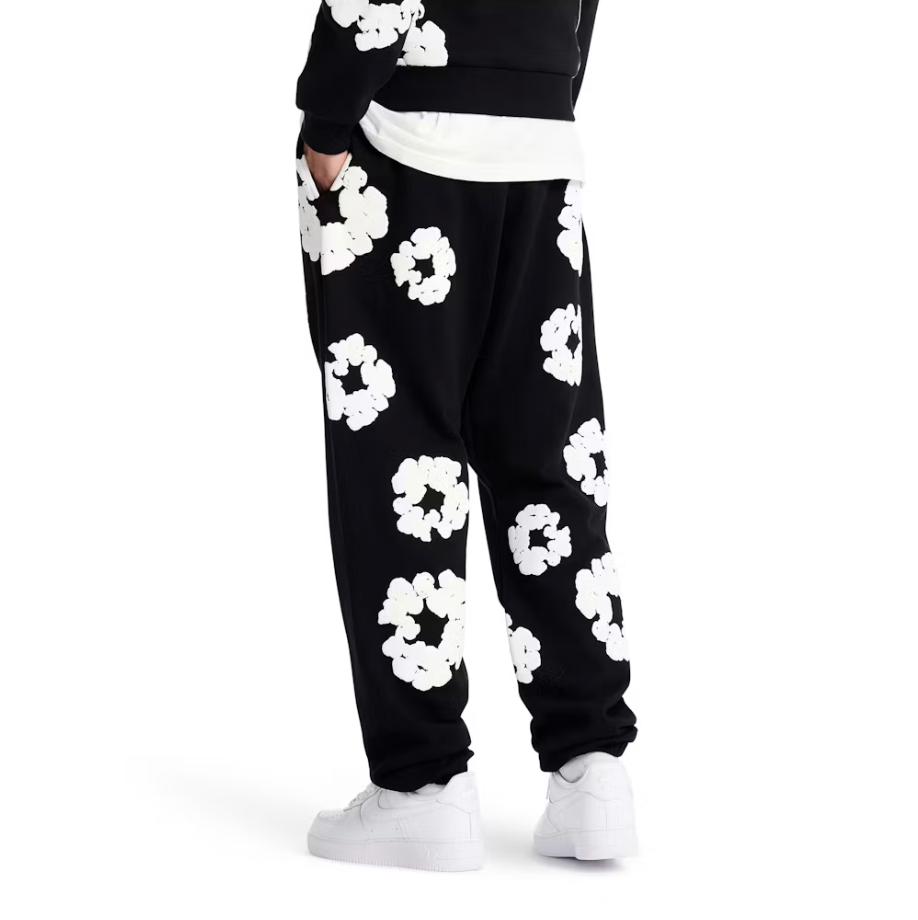 Denim Tears The Cotton Wreath Sweatpant Black