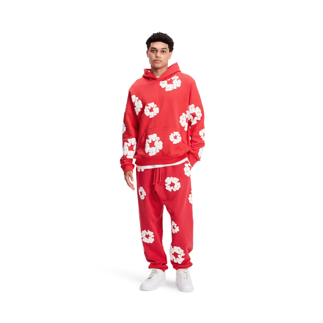 Denim Tears The Cotton Wreath Sweatpant Red