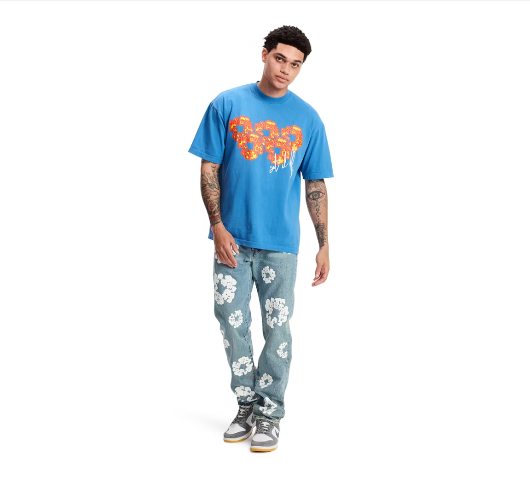 Denim Tears x Offset Set It Off #2 T-shirt Blue