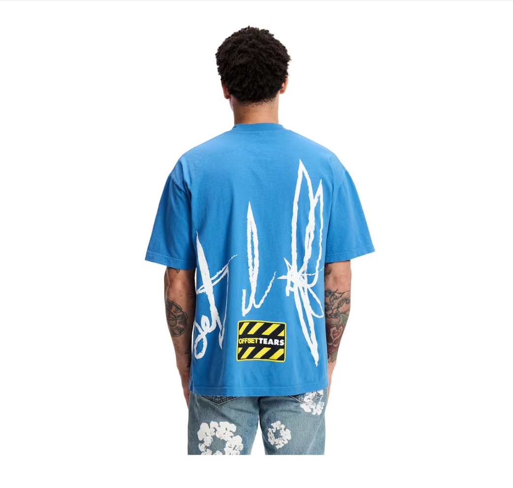 Denim Tears x Offset Set It Off #2 T-shirt Blue